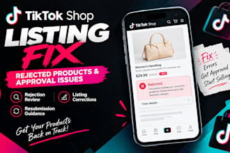 fix tiktok shop rejected product listings and approval issues