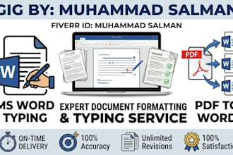 do fast ms word typing and pdf to word conversion