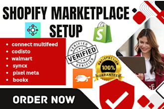 do shopify marketplace connect multifeed codisto walmart syncx pixel meta bookx