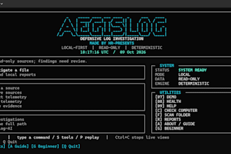 install and set up aegislog for local log analysis on windows