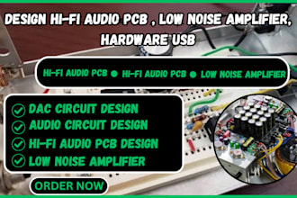 hifi audio pcb design low noise amplifier dac wifi dsp usb hardware