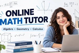 be your online math tutor for school and university mathematics