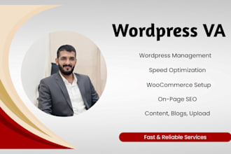 be your wordpress virtual assistant for website management