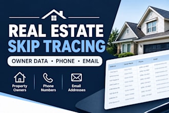 do real estate skip tracing, llc skip tracing and bulk skip tracing