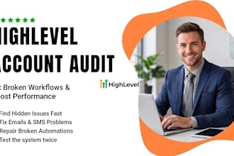 audit and fix gohighlevel workflows, CRM issues and templates