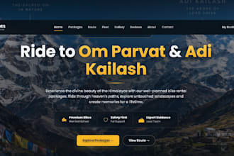 build a responsive full stack website with frontend and backend