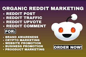 be your reddit marketing manager for your business growth