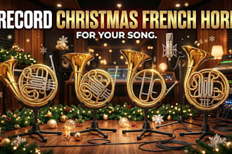 record different kind of  christmas french horn for your song