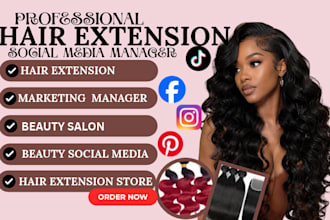 do hair extension SMM, beauty hair marketing, meta ads and lead generation