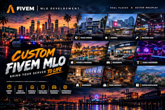 design a custom fivem mlo interiors map mlo developer props optimization