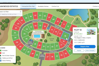 create an interactive svg map for school, farm, site or hotel