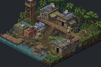 create isometric game maps, tilemaps, tilesets, rpg worlds and game environments
