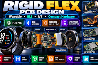 design rigid flex wearable pcb smart ring ble iot medical device flex circuit