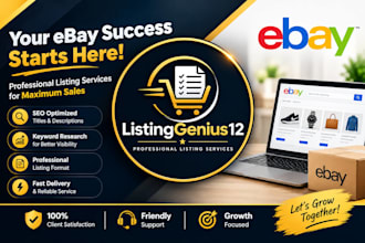 do ebay listing, ebay seo listing, ebay lister, ebay product listing