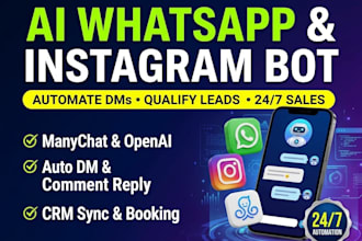 build an ai whatsapp and instagram chatbot for lead sales