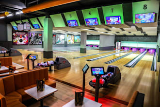 create 3d bowling center, family entertainment center, arcade and playground