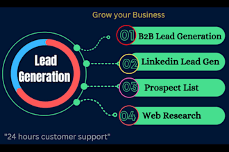 do verified b2b lead generation, email leads, and manual lead list building