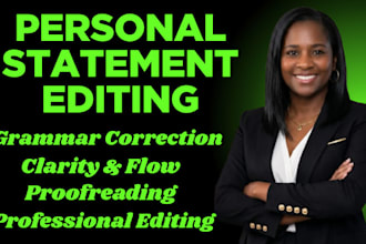 professionally edit and polish your personal statement, sop, and admission essay