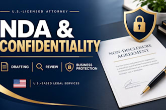draft or review an nda and confidentiality agreement