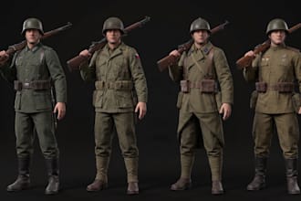 create high quality custom 3d character models