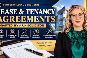 draft property lease, break lease, sublease, commercial lease, tenancy agreement
