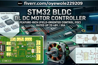 design stm32 bldc motor controller pcb and firmware