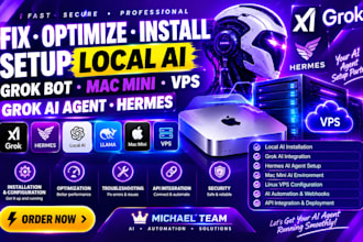 fix optimize install setup local ai grok bot mac mini vps grok ai agent hermes