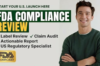 review your product label and website for fda compliance