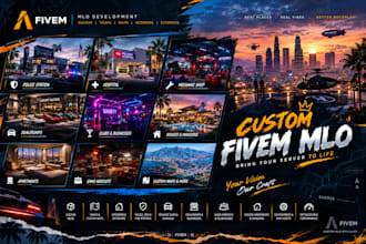 design a custom fivem mlo interiors map mlo developer props optimization