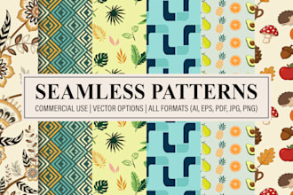 design seamless repeat and vector pattern