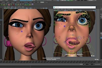 rig and model 3d character for reallusion iclone 8, cc4, cc5 maya unity