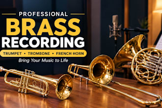 record trumpet, trombone, or french horn parts for you