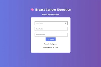 develop python ml models for prediction and classification