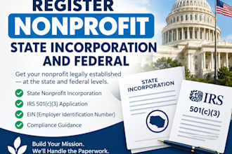 register form 1023 for register nonprofit state and federal