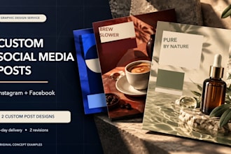 design branded social media posts for social media