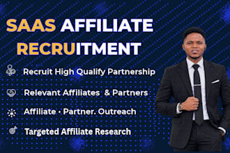 recruit affiliates and partners for your saas program
