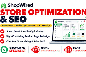 optimize shopwired ecommerce website design seo optimization website redesign