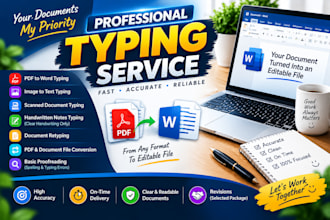 provide fast and accurate typing services