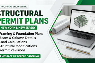 provide structural engineering drawings and permit plans for new york new jersey