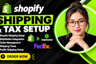 do shopify shipping, shipstation integration, manage order, shipping taxs, fedex