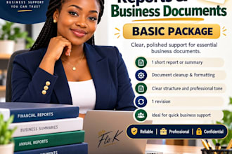 prepare year end reports summaries and business documents