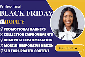 design and optimize your shopify store for black friday and cyber monday