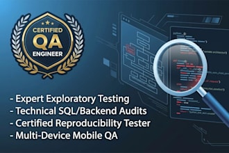 be your expert QA engineer for manual and automation testing