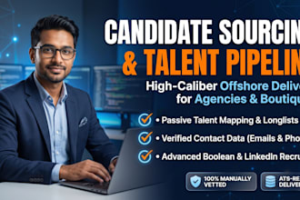 do candidate sourcing and talent acquisition as your virtual recruiter