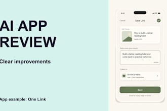 review your ai app and redesign one core user flow