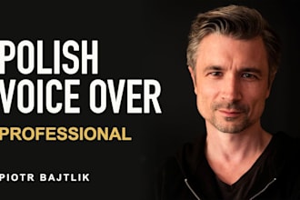 record a polish voice over for animatics and internal explainers