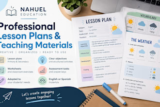 create professional lesson plans and educational materials