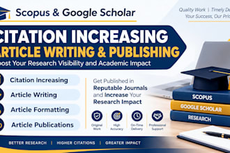 increase goggle scholar citatios, write and publish research articles