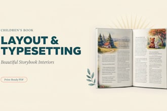 layout and typeset your illustrated childrens book