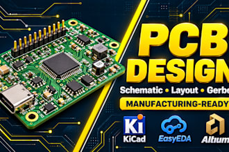 manufacture pcb circuit design, schematic pcb layout, pcb board design in kicad